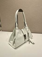 Prada Medium Leather Tote Bag White 30.5x17.5x9cm - 6