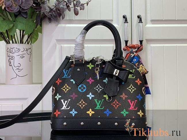 Louis Vuitton LV x TM Alma BB Black 23.5x17.5x11.5cm - 1