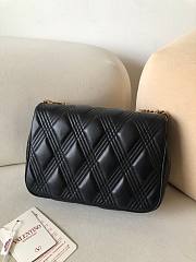 Valentino Garavani Quiltie 67 Medium Shoulder Bag Black 23x17x8cm - 2