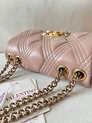 Valentino Garavani Quiltie 67 Medium Shoulder Bag Pink 23x17x8cm - 6