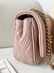 Valentino Garavani Quiltie 67 Medium Shoulder Bag Pink 23x17x8cm - 3