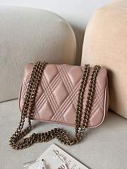 Valentino Garavani Quiltie 67 Medium Shoulder Bag Pink 23x17x8cm - 2