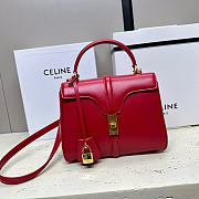 Celine Small 16 Bag Red 23x19x10.5cm - 1