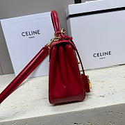 Celine Small 16 Bag Red 23x19x10.5cm - 5