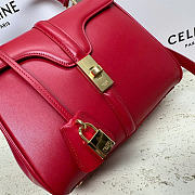 Celine Small 16 Bag Red 23x19x10.5cm - 2