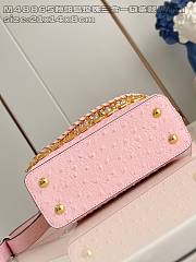 Louis Vuitton LV Mini Capucines Bag Pink Ostrich 21cm - 3