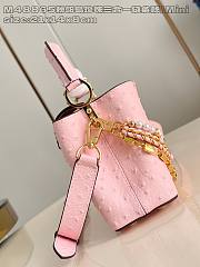 Louis Vuitton LV Mini Capucines Bag Pink Ostrich 21cm - 4