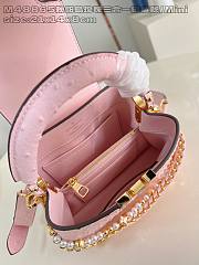 Louis Vuitton LV Mini Capucines Bag Pink Ostrich 21cm - 5