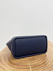 Loewe Small Squeeze Bag Lambskin Navy Blue 29x24x10.5cm - 2