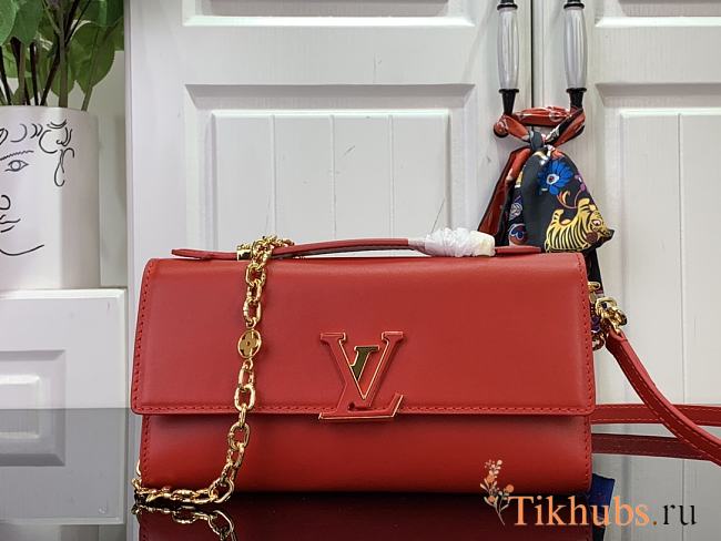 Louis Vuitton LV Wallet On Chain Capucines Red 23x12x4cm - 1