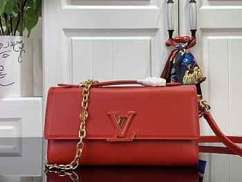 Louis Vuitton LV Wallet On Chain Capucines Red 23x12x4cm