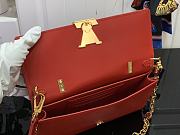 Louis Vuitton LV Wallet On Chain Capucines Red 23x12x4cm - 6