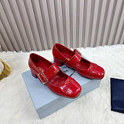 Prada Patent Leather Red Mary Jane Pumps - 1