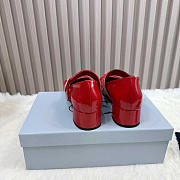 Prada Patent Leather Red Mary Jane Pumps - 4