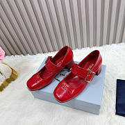 Prada Patent Leather Red Mary Jane Pumps - 2