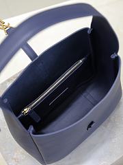 YSL LE 5 À 7 Small Navy Blue Leather 23x22x8.5cm - 6