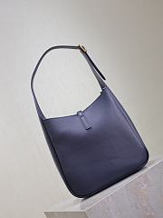 YSL LE 5 À 7 Small Navy Blue Leather 23x22x8.5cm - 3