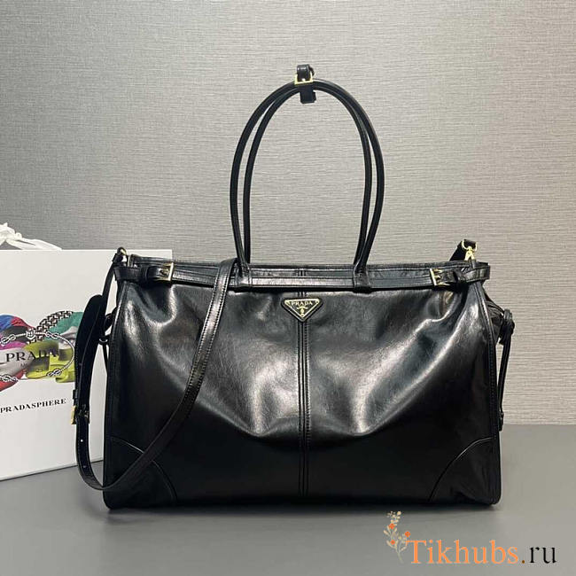 Prada Extra Large Leather Black 42x30x12cm - 1