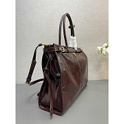 Prada Extra Large Leather Dark Brown 42x30x12cm - 5