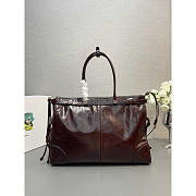 Prada Extra Large Leather Dark Brown 42x30x12cm - 4