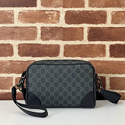 Gucci GG Emblem Small Crossbody Bag Black 23x16.25x8cm - 1