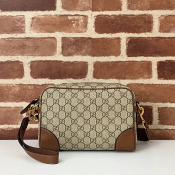 Gucci GG Emblem Small Crossbody Bag Brown 23x16.25x8cm