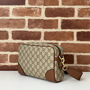 Gucci GG Emblem Small Crossbody Bag Brown 23x16.25x8cm - 3