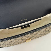 Gucci Horsebit 1955 Soft Small Top Handle Bag Black Beige - 6