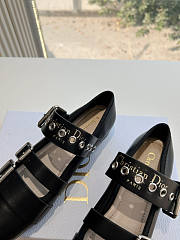 Dior Punk Ballet Flat Black Supple Calfskin - 5