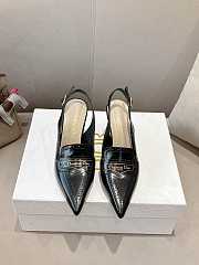 Dior Boy Slingback Pump Black Calfskin 8cm - 3