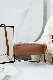 Gucci Marmont Shoulder Bag Brown 24x13x7cm - 6