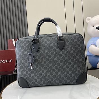 Gucci GG Emblem Medium Briefcase Black 40x30x6cm