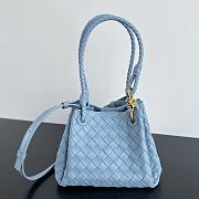 Bottega Veneta Andiamo Parachute Tote Blue 21x17x16.5cm - 1