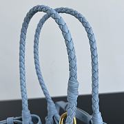 Bottega Veneta Andiamo Parachute Tote Blue 21x17x16.5cm - 6