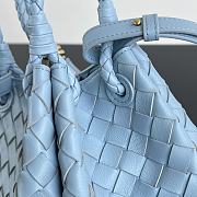 Bottega Veneta Andiamo Parachute Tote Blue 21x17x16.5cm - 3