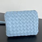 Bottega Veneta Andiamo Parachute Tote Blue 21x17x16.5cm - 2