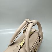 Miu Miu Arcadie Nappa Leather Light Beige 22x10.5x7.5cm - 6