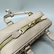 Miu Miu Arcadie Nappa Leather Light Beige 22x10.5x7.5cm - 2