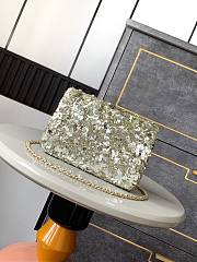 Chanel Flap Bag Sequins Gold 20cm - 4