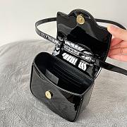 Versace La Medusa Mini Bag Black Patent 16x12x6cm - 3