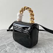 Versace La Medusa Mini Bag Black Patent 16x12x6cm - 5