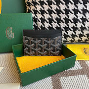 Goyard Wallet Card Holder Black 10cm - 1