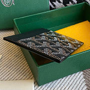 Goyard Wallet Card Holder Black 10cm - 3