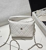 Chanel 25C Bag Caviar White 21.5x19x6cm - 1