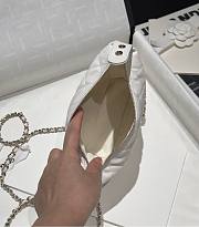 Chanel 25C Bag Caviar White 21.5x19x6cm - 6