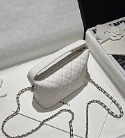 Chanel 25C Bag Caviar White 21.5x19x6cm - 5