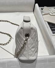 Chanel 25C Bag Caviar White 21.5x19x6cm - 4