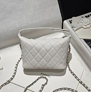 Chanel 25C Bag Caviar White 21.5x19x6cm - 2