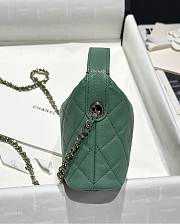 Chanel 25C Bag Caviar Green 21.5x19x6cm - 5