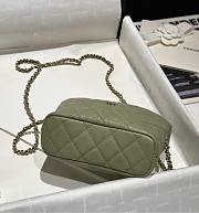 Chanel 25C Bag Caviar Khaki Green 21.5x19x6cm - 5